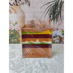 Centro de Mesa Quadrado Big Mac (Prato Hamburguer)... - Nath Crivelaro