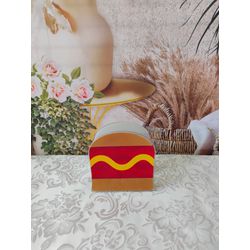 Ornamento Retangular Decorativo Hot Dog PG 20655 -... - Nath Crivelaro