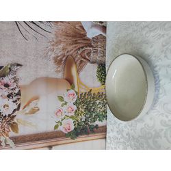 Prato Fundo Porcelen Bege Pérola - PFBegePer - Nath Crivelaro