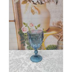 Taça de Vidro Gamma Diamont Azul 330 ml - TacaDiaA... - Nath Crivelaro