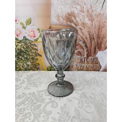 Taça de Vidro Diamond Cinza Metalizada Ecos Home W... - Nath Crivelaro