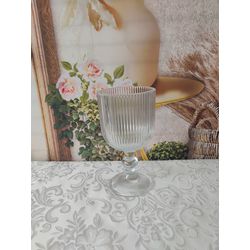 Taça de Vidro Rayé Transparente 400 ml 703806 - Ta... - Nath Crivelaro