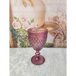 Taça de Vidro Bico de Abacaxi Lilás 325 ml 6486 - ... - Nath Crivelaro