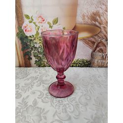 Taça de Vidro Diamante Best Kaza Marsala 340ml - T... - Nath Crivelaro