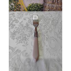 Garfo Inox para Mesa Stainless com cabo Rosa - Gar... - Nath Crivelaro