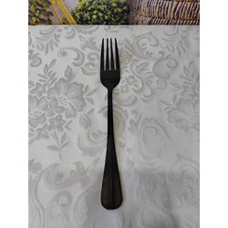Garfo para Mesa de Aço Inox Positano Preto 20 cm 1... - Nath Crivelaro