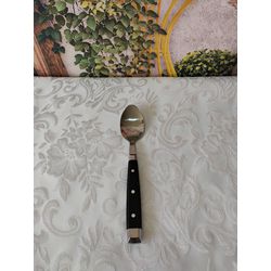 Colher de Sobremesa Cutlery Set cabo Preto - CoSob... - Nath Crivelaro