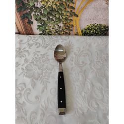 Colher para Mesa Cutlery Set cabo Preto - ColherSe... - Nath Crivelaro