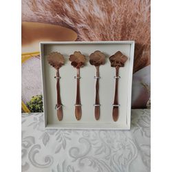 Colher de Inox para Chá Flores Rosé Gold (Bon Gour... - Nath Crivelaro