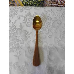 Colher de Sobremesa de Aço Inox c/ Cabo em Plástic... - Nath Crivelaro