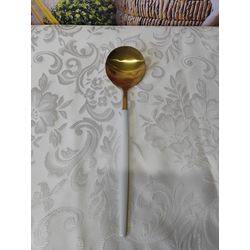 Colher Inox para Mesa Slin Stainless Branco - Colh... - Nath Crivelaro