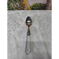 Colher de Sobremesa Gamma com cabo Transparente - ... - Nath Crivelaro