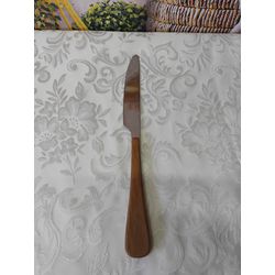 Faca p/ Mesa de Aço Inox c/ Cabo em Plástico Amade... - Nath Crivelaro