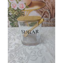 açucareiro com Tampa e Colher de Bambú 21315 - Açu... - Nath Crivelaro