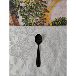 Colher de Chá Aço Inox Preta Lyor - CoChaPreta - Nath Crivelaro