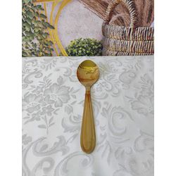 Colher para Mesa de Aço Inox Dourado Gastro 19 cm ... - Nath Crivelaro