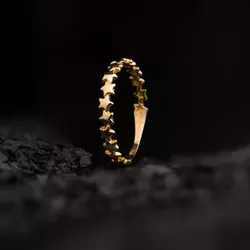 Anel Estrelas em ouro 18K - NJ160 - NATIV JOIAS