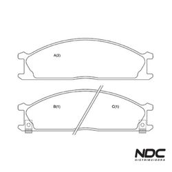 Pastilha Freio Nissan Frontier Tds 98/ Dianteiro -... - NDCPECAS