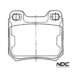 N42381SYL - SYL1080 PASTILHA FREIO - 34606 - NDCPECAS
