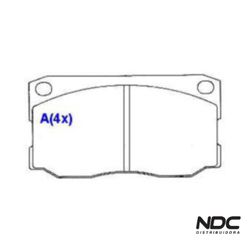 N42196SYL - SYL1226 PASTILHA FREIO - 34686 - NDCPECAS