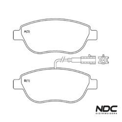 N42181SYL - SYL1202 PASTILHA FREIO - 34777 - NDCPECAS