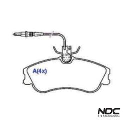 N42166SYL - SYL1141 PASTILHA FREIO - 34796 - NDCPECAS