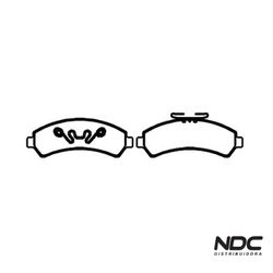 N42219SYL - SYL1083 PASTILHA FREIO - 34871 - NDCPECAS