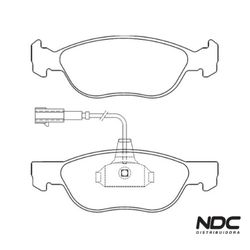 Pastilha Freio Marea Sx 1.8 16V - Weekend 99/ - Ma... - NDCPECAS