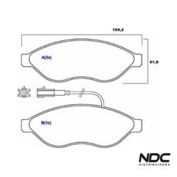 N47591SYL - SYL1337 PASTILHA FREIO - 41245 - NDCPECAS