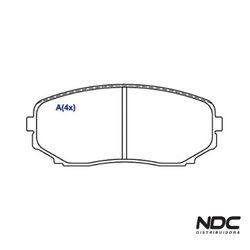 Pastilha Freio Edeg 3.5L V6 08/ - Mazda Cx-7 Mzr D... - NDCPECAS