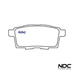 Pastilha Freio Edge 3.5L V6 08/10 - Mazda Cx-7 Mzr... - NDCPECAS