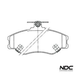 N50179SYL - SYL1260 PASTILHA FREIO - 44037 - NDCPECAS