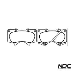 Pastilha Freio Hilux Sw4 05/- Hilux 2.7 - 3.0 - 09... - NDCPECAS