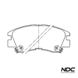 N50186SYL - SYL1312 PASTILHA FREIO - 44042 - NDCPECAS