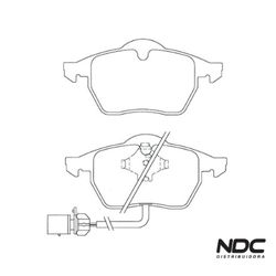 Pastilha Freio A4 1.6 00/11 A4 1.8 Turbo 97/ A4 2.... - NDCPECAS