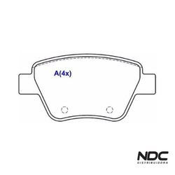Pastilha Freio A3 09/12 A3 Quattro 09/12 A3 Sportb... - NDCPECAS