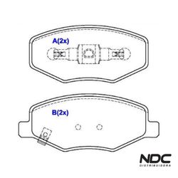 Pastilha Freio Face 1.3 16V 10/ S-18 1.3 16V 12/ D... - NDCPECAS