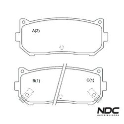 Pastilha Freio Clarus 1.8I C/Abs 96/ 02-99/ Clarus... - NDCPECAS