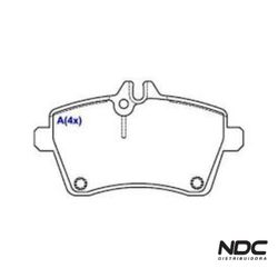 Pastilha Freio Classe A 200 04/12 Classe A 150 04/... - NDCPECAS