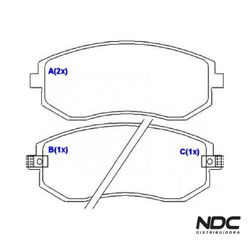 Pastilha Freio Forester 2.0 16V 02/11 Forester 2.5... - NDCPECAS