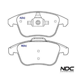 Pastilha Freio Range Rover Evoque 2.0 11/ 508 1.6 ... - NDCPECAS