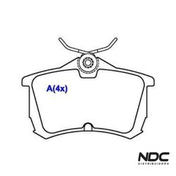 Pastilha Freio Accord 1.6I 16V 99/03 Accord 1.8 16... - NDCPECAS