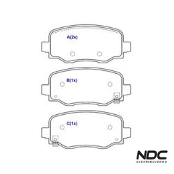 Pastilha Freio Cherokee 3.2 V6 4X4 13/ Compass Lim... - NDCPECAS