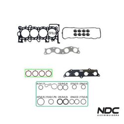 N57969NBASTOS - 1512170PK JOGO JUNTA MOTOR SUPERI... - NDCPECAS