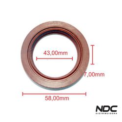 N58071NBASTOS - 1150170 RETENTOR - 55392 - NDCPECAS