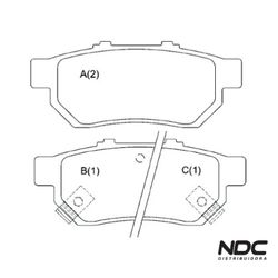 N47634ECO - ECO1396 PASTILHA FREIO - 55971 - NDCPECAS