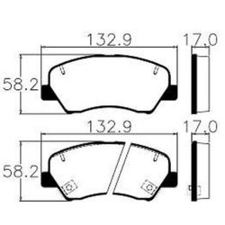 N57378ECO - ECO1661 PASTILHA FREIO - 56381 - NDCPECAS