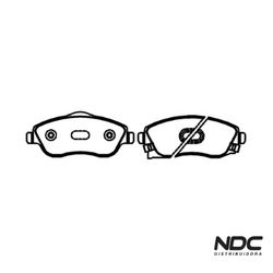 N50166ECO - ECO1016 PASTILHA FREIO - 53768 - NDCPECAS