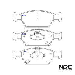 N50178ECO - ECO1426 PASTILHA FREIO - 55986 - NDCPECAS