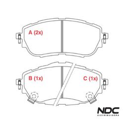 N53169ECO - ECO1560 PASTILHA FREIO - 56006 - NDCPECAS